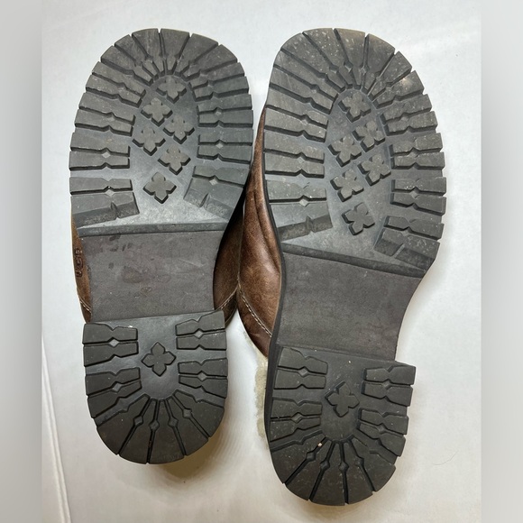 UGG Dark Brown Shearling Slip-Ons 9 - Picture 8 of 12